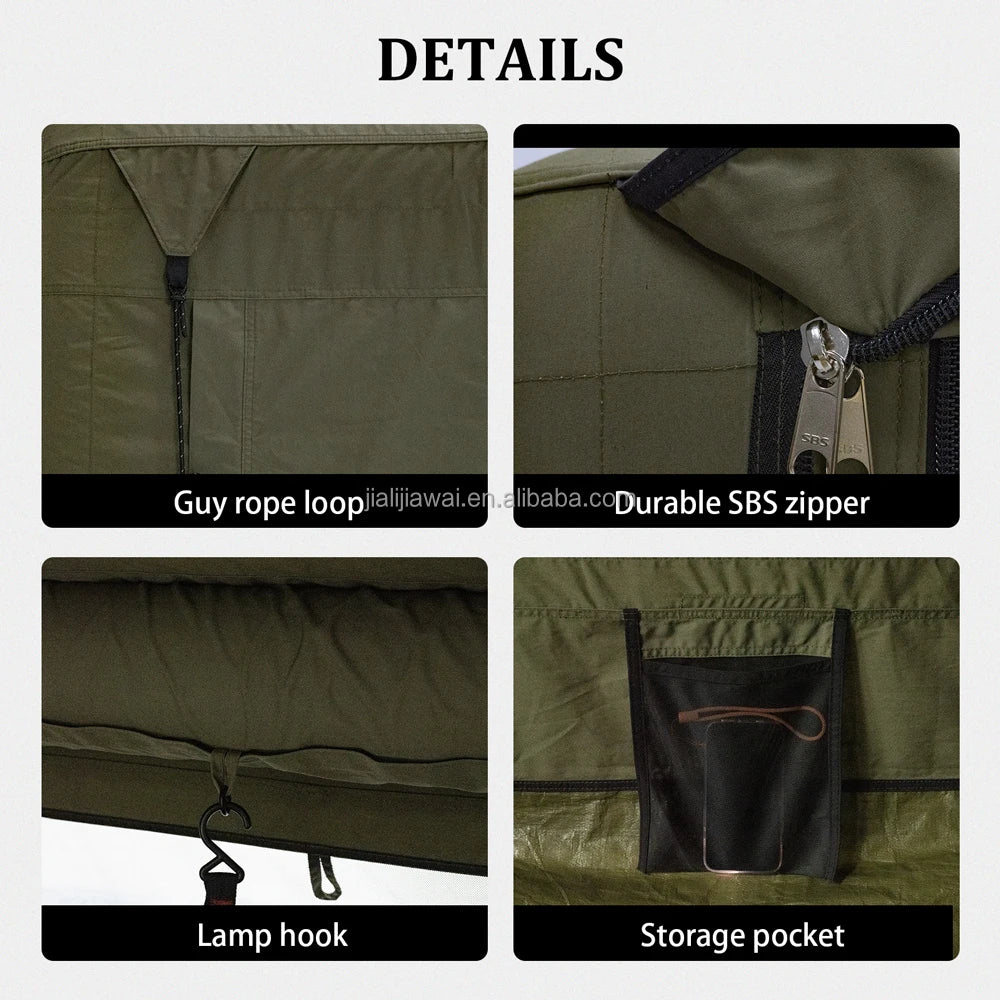 New 4.5㎡ Inflatable Tent for RV, Oversized TPU Transparent Windows Panoramic Views, Waterproof Durable Fabric Camping