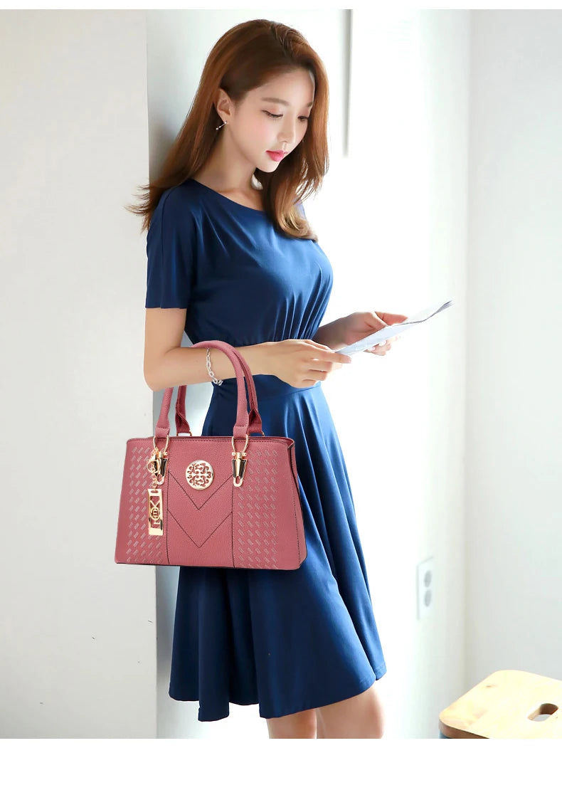 New Famous Designer Brand Bags Women Leather Handbags  Luxury Ladies Hand Bags Purse Fashion Shoulder Bags Gift