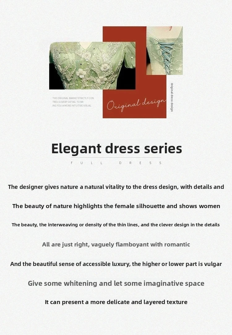 European and American Evening Dress, Voice, Vocal, Piano Art Exam, Solo Performance, Puffy Dress, Host Dress, Adult Ceremony