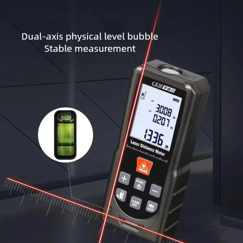 Laser Distance Meter 50m-150m Range Laser Rangefinder IP54 Electronic Ruler Useful Measurement Tool