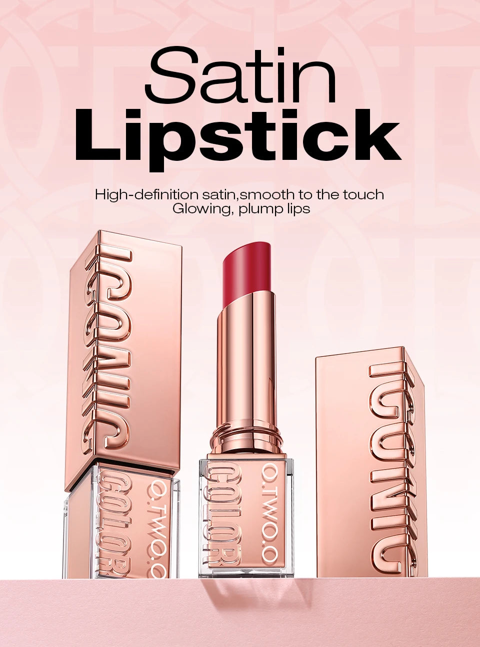 Hydrating Satin Lipstick Long Lasting Moisturizing Nourishing Non Oily Plump Lips Gloss Smooth Formula Glowing Finish