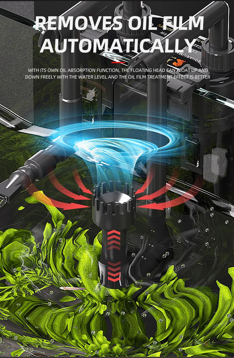 110V 220V Fish tank filter wall-mounted filter barrel external small silent external water purification filtration cycle