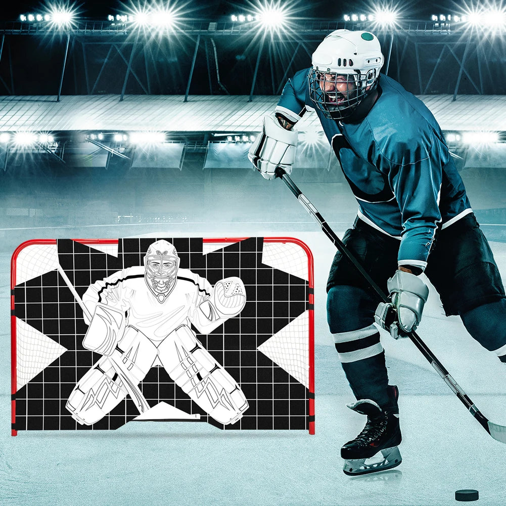 Hockey Goal Practice Target Street Hockey Net Goalie Target Hockey Training Aid for Practicing Accuracy Ice Hockey Equipment