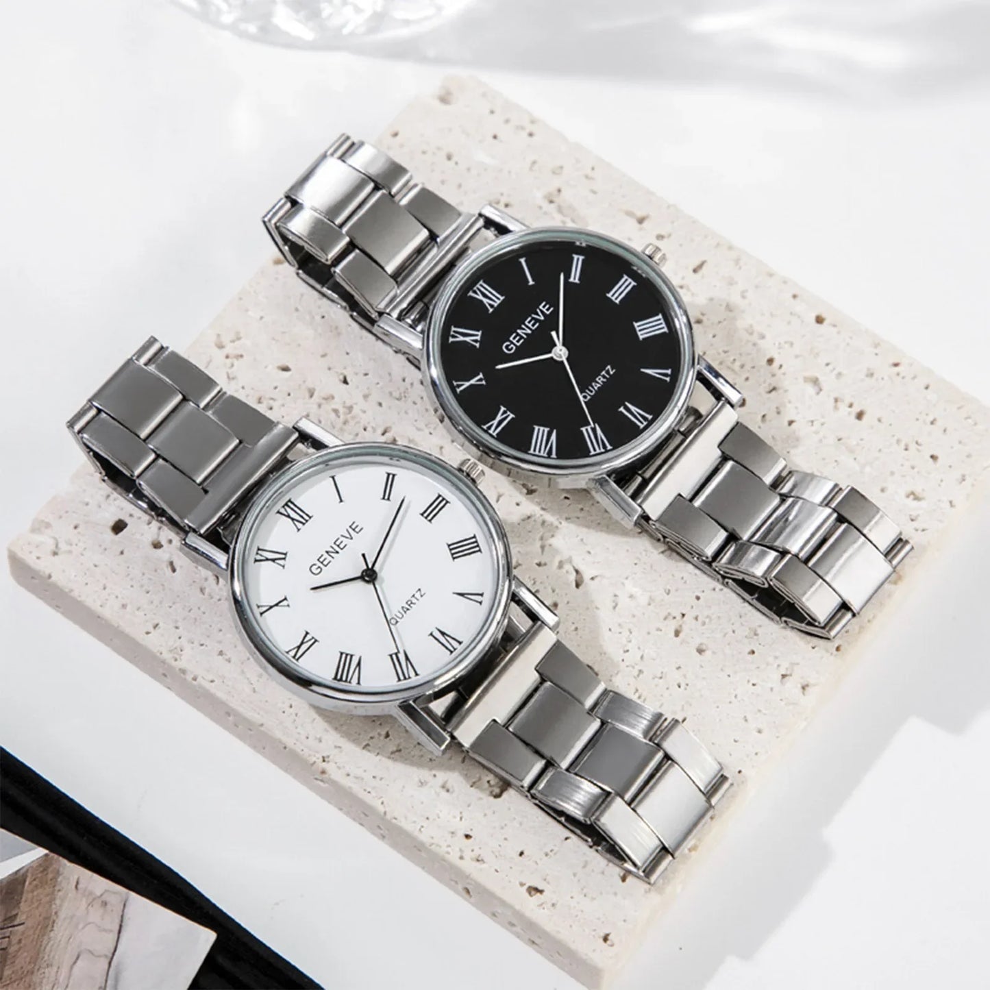 Men Watches Reloj Hombre Fashion Retro Casual Business Quartz Watch for Men Steel Band Roman Number Dial Wristwatches Montres