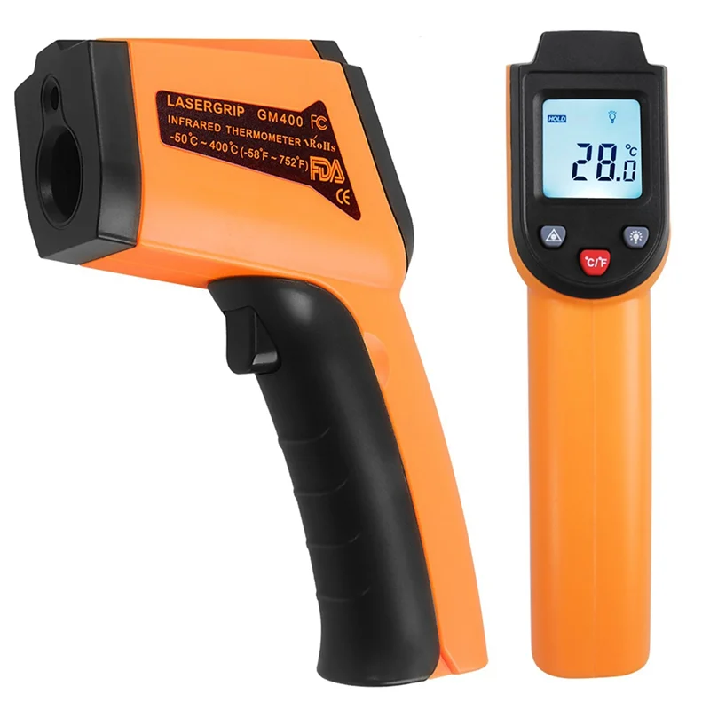 B84B-Infrared Thermometer For Kitchen-Digital Laser Temperature Measurement-50° C To 400° C(-58° F To 752° F), For Objects And W
