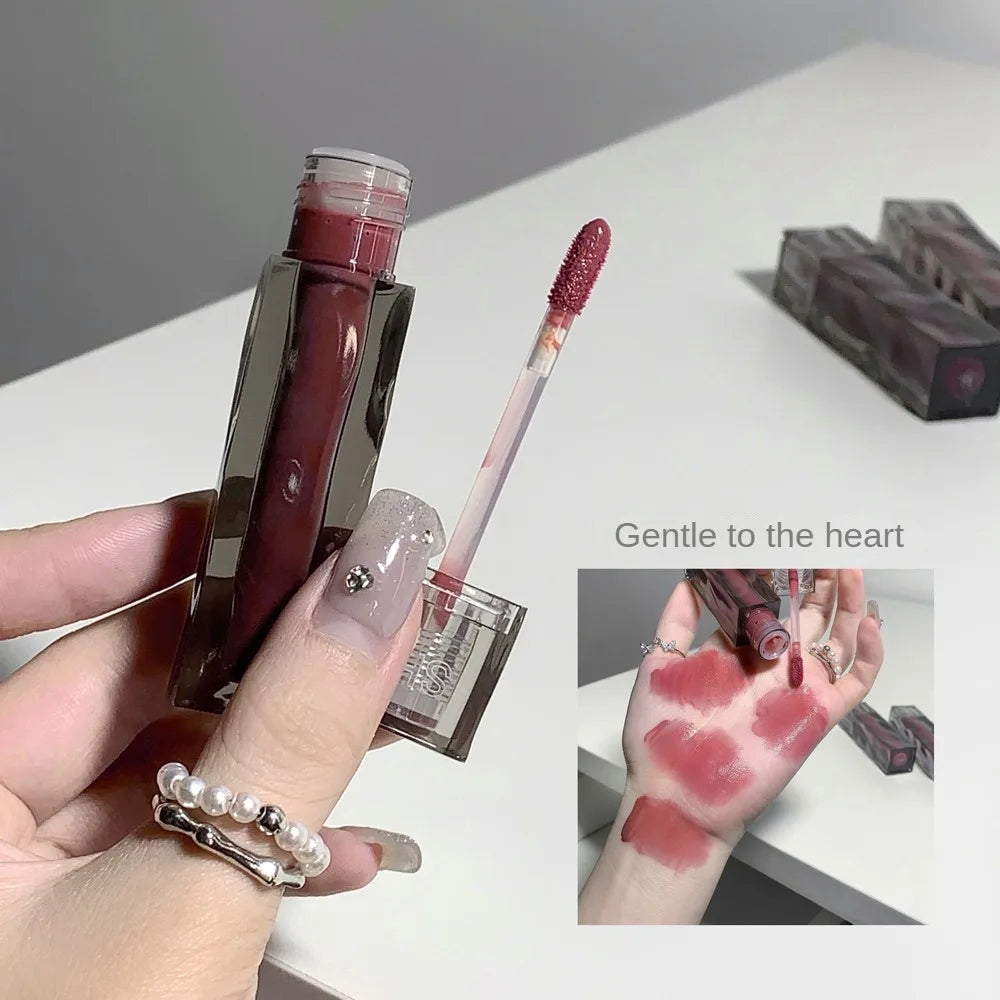 Moisturizing Mirror Lip Glaze Waterproof Sweatproof Long Lasting Lip Gloss Non-stick Cup Easy To Apply Liquid Lipstick Cosmetics