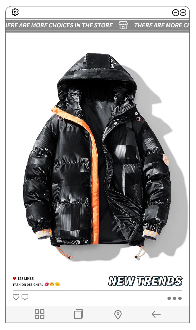 Men's winter jacket waterproof Cotton coat New style parkas hooded jacket Men's windproof thick warm man's fashion parkas