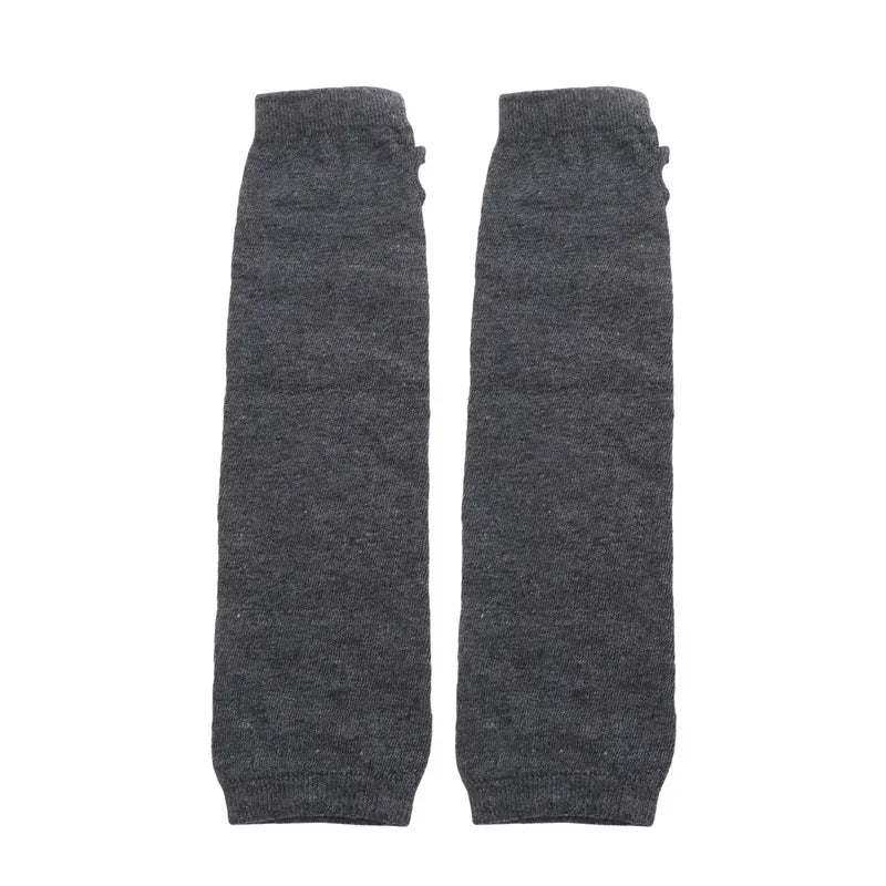 Stacked Style Extra Long Fingerless Gloves：Thick Knit Soft Skin-Friendly，Warm without sacrificing fashion sense
