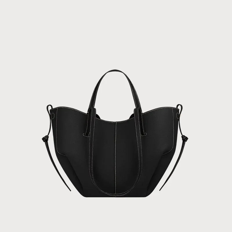 Ladies' fashionable large capacity wing shaped single shoulder handbag, suitable for commuting and shopping