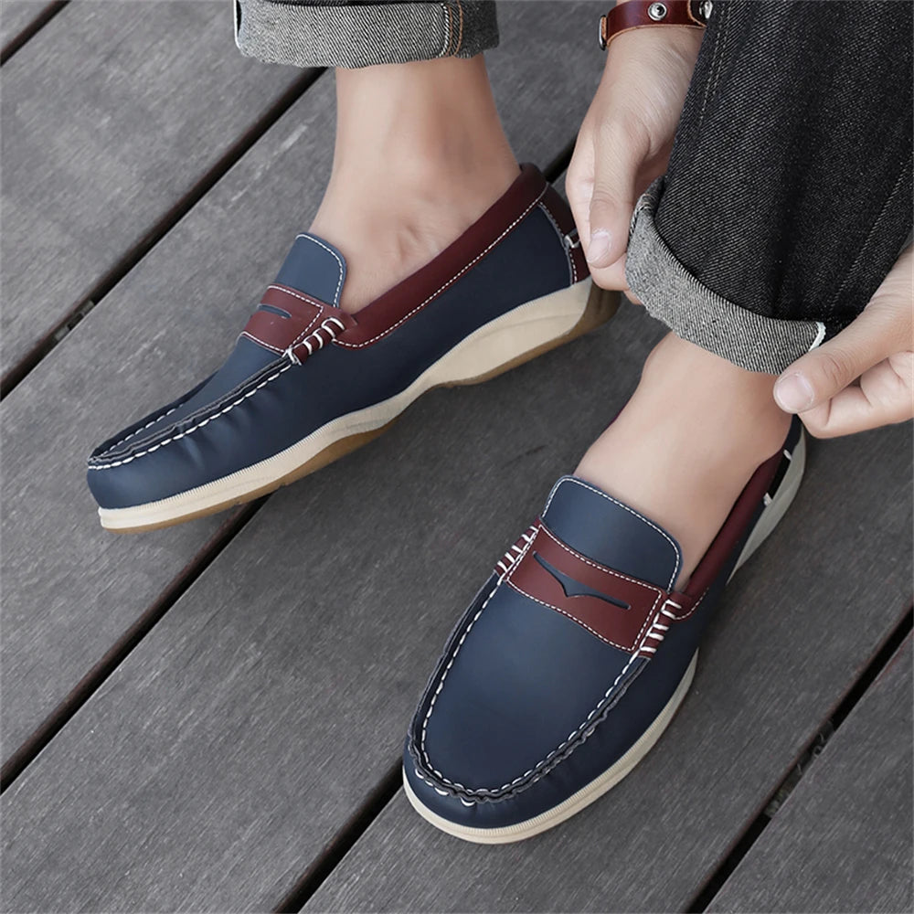 Men's Business Casual Loafers Shoes for Office Travel And Vacation Durable Elegant TPR Outsole Formal Shoes