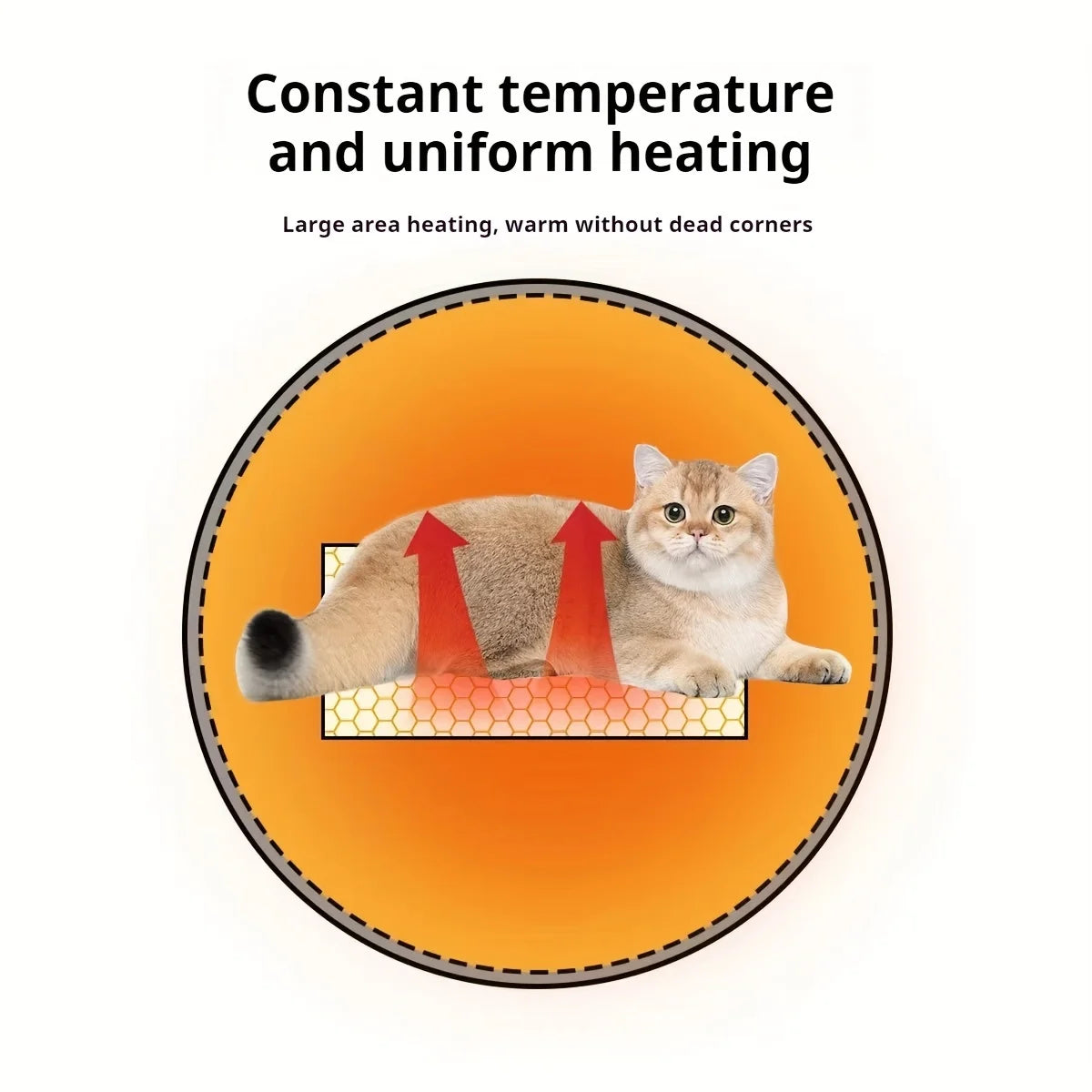 Pet Heating Pad Electric Heated Pad for Dog & Cat Mat Waterproof Heated Bed with Chew Resistant Cord Comfortable Heater Blanket