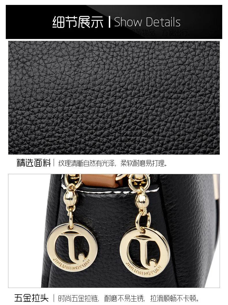 Women's bag 2025 new spring/summer shell bag, simple shoulder bag, zero wallet texture, western-style crossbody small bag