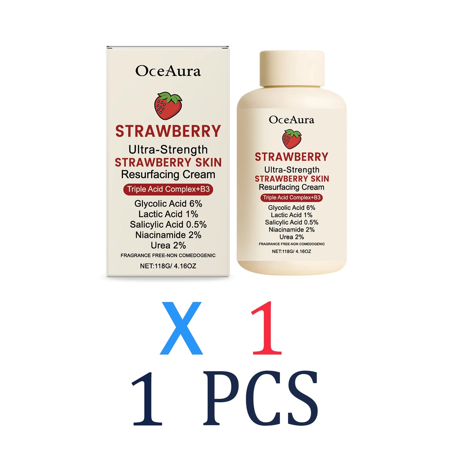 Winter Skincare Cream for Dry Flaky Skin Moisturizer with Strawberry Soothing Redness and Chapped Skin Care Barrier Protection