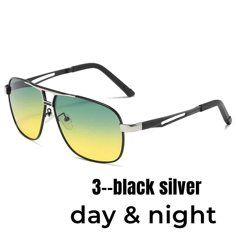Trendy Square Polarized Photochromic Sunglasses Luxury Women Men Pilot Shades Sun Glasses Outdoor Anti-UV Driving Oculos De Sol