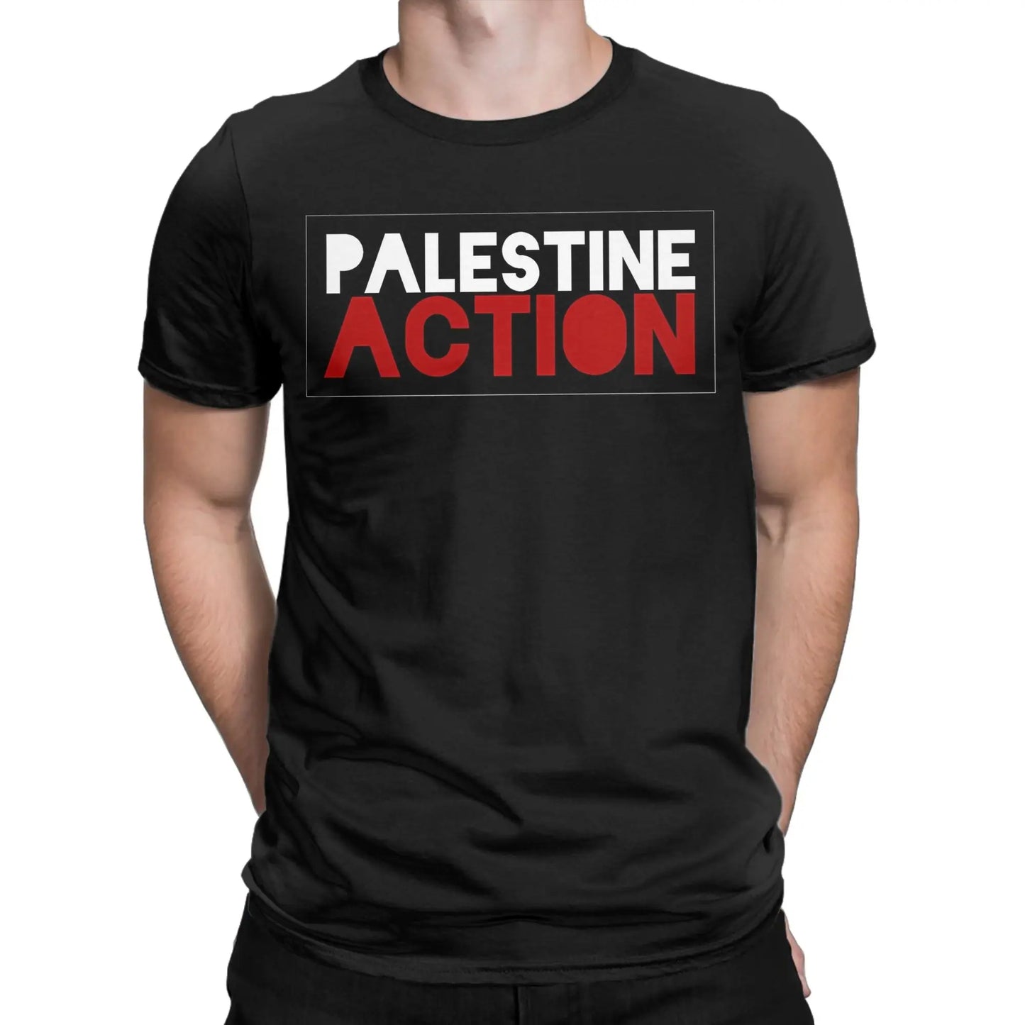 Palestine Action Palestinian T Shirt Summer  100 Cotton T-Shirts For Man Novelty Casual Tee Shirt Short-Sleeve Vintage Tops