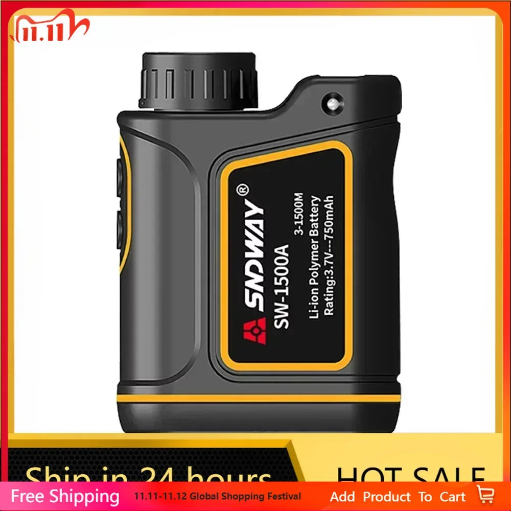 SNDWAY Golf Laser Distance Meter Rangefinder for Hunting 1000M 1500M 2000M Laser Telemeter Golf Camera Outdoor Telescope