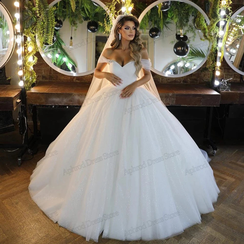Gorgeous Wedding Dresses Glamorous Bridal Gowns Exquisite Robes Off Shoulder Elegant Classic Cutsomized Vestidos De Novia 2026