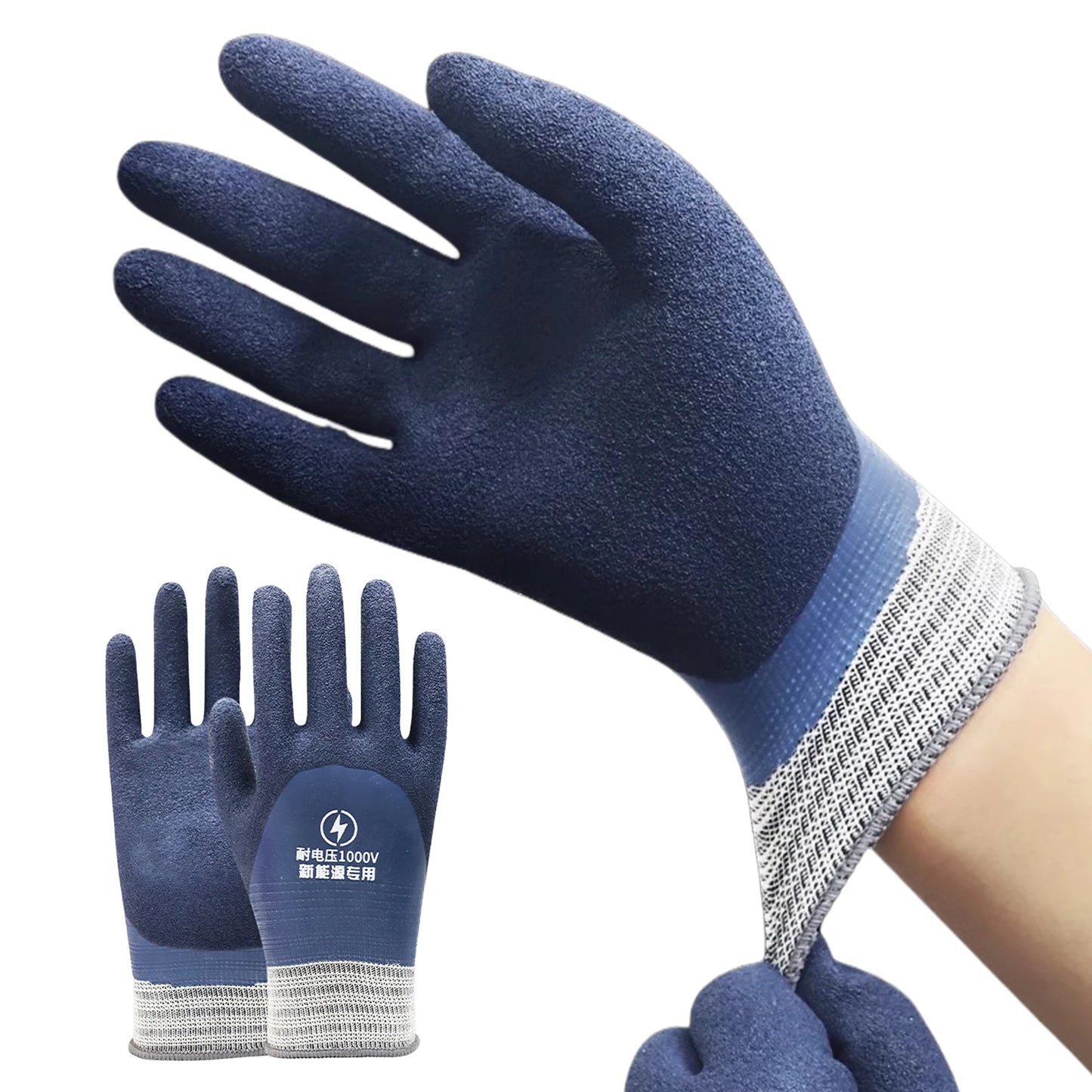 Voltage Resistant Electrician Gloves 1000V Electrical Insulated Gloves Rubber Electrician Insulating Gloves for Men