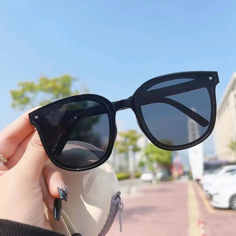 Folding Sunglasses Polarized Shade 100% Anti UV400 Summer 2023 New Square Sun Glasses For Large Face Women Men Sun Protection