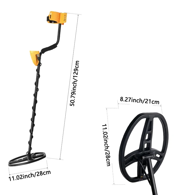 MD-6350 High-sensitivity Metal Detector, a professional treasure hunt detection device for gold Prospectors (Battery-free)