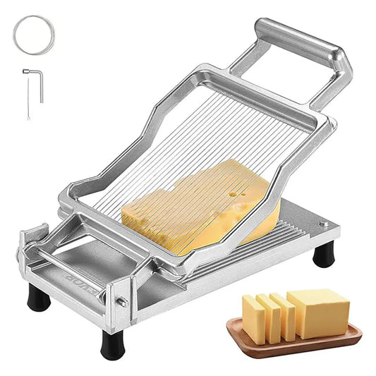 Kitchen Creative Hand Press Cheese Cutter Stainless Steel Multi-functional