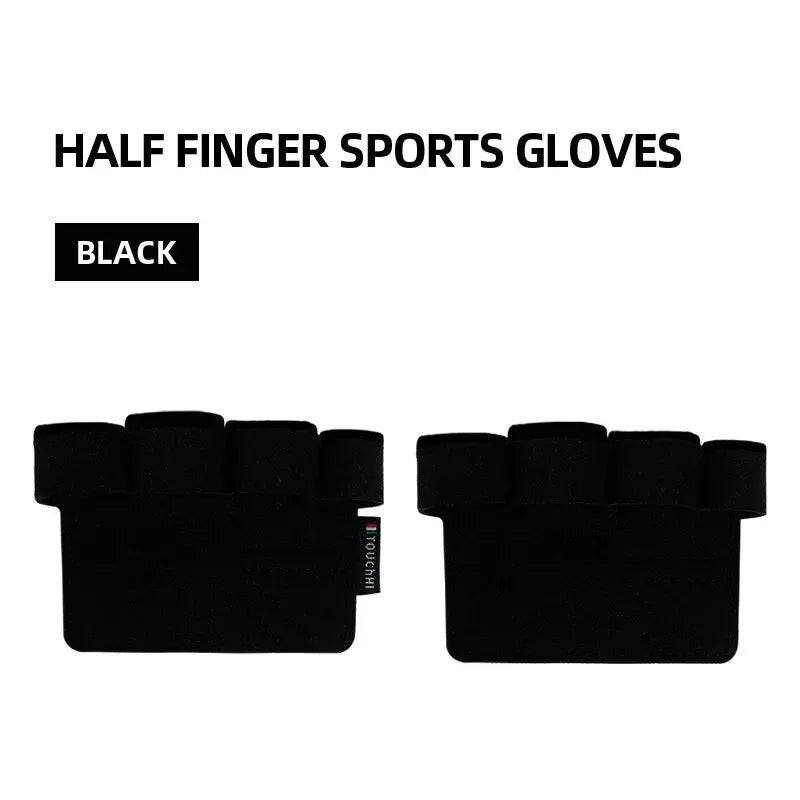 1 Pair Leather Weight Lifting Training Gloves Palm Protection Fitness Gymnastics Grip Pull Up Weightlifting Workout Protector