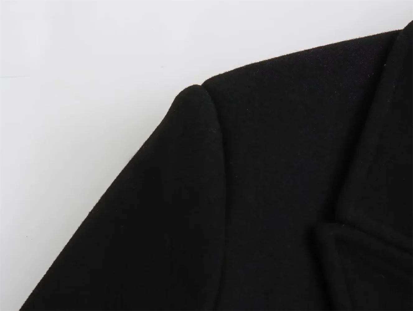 2024 British style two button mid length suit collar woolen coat available in plus size for autumn and winter women's wear