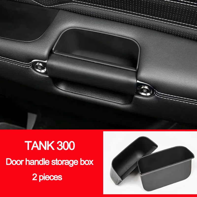 For Great Wall Tank 300 Automotive Parts Door Handle Storage Box Passenger Handle Storage Box Interior Modification Parts