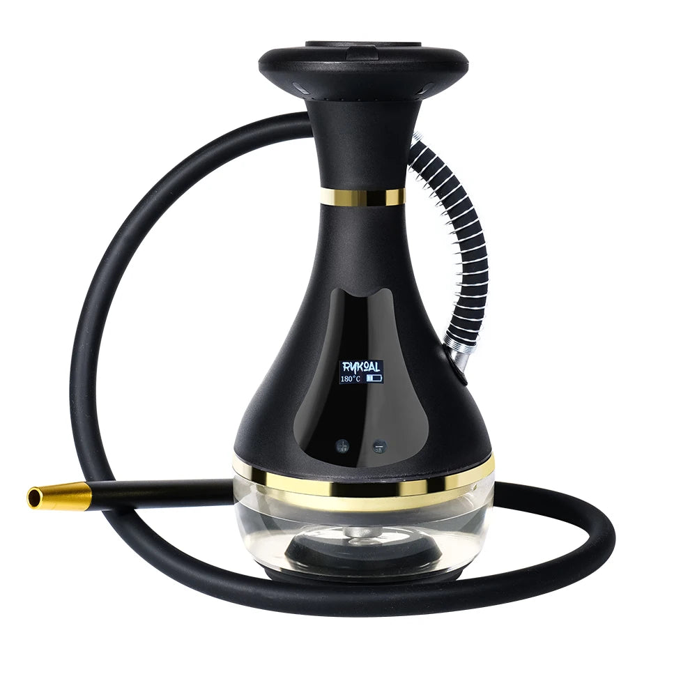 2025 Luxury Electric Portable Stainless Acrylic Hookah Electric Shisha Hookah Set High Quality Shisha with LED Display