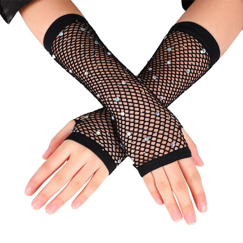 Ladies' Gloves, Long Hook-Finger Tinted Gloves, Ball Gloves, Bride's Wedding Dress Gloves, Sun-Protective Fashion Gloves C101