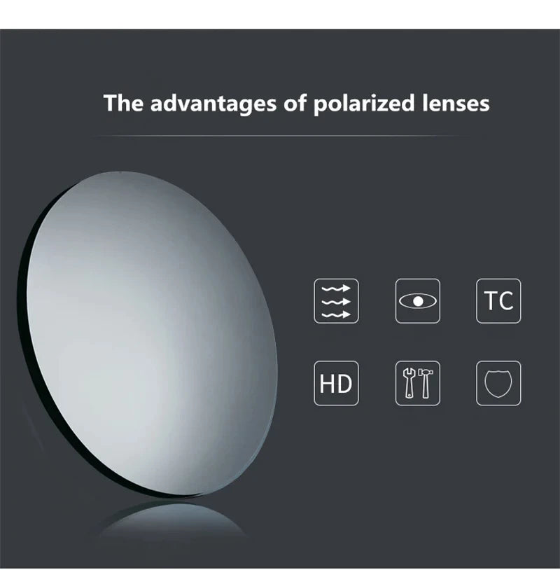 Polarized Optical Sunglasses Lenses 1.56 1.61 1.67 Mirror Prescription Myopia Aspheric UV400 Driving Sun Glasses colorful Lens