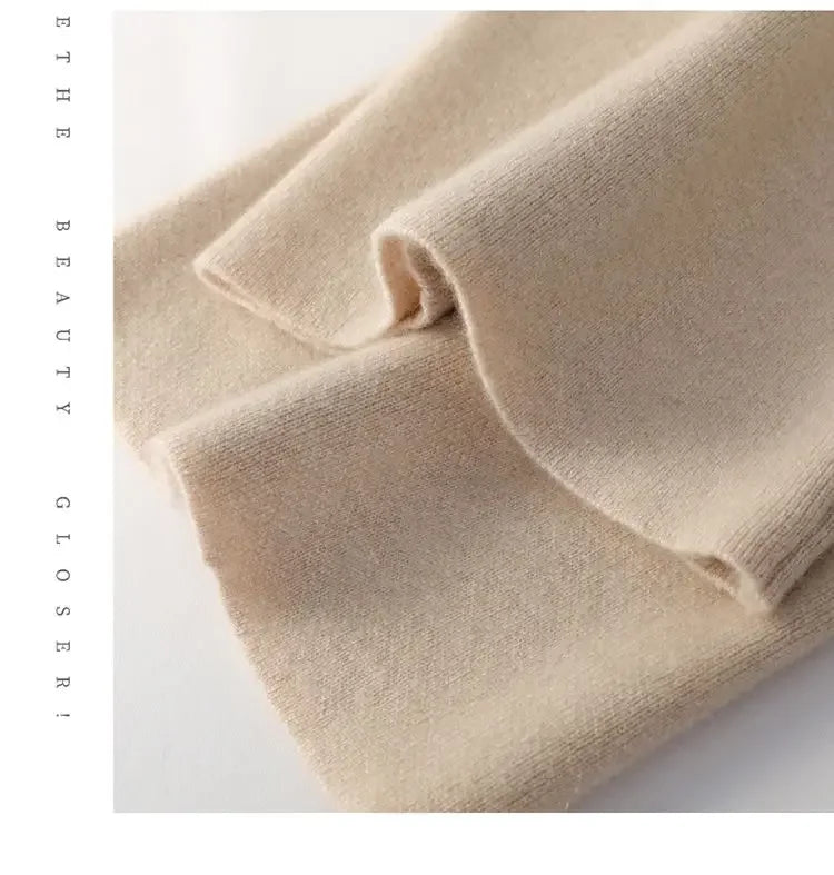 Soft Knitted Pants Women's Autumn/Winter Outerwear Hanging Knitted Wide Leg Pant White Floor Pants Straight Leg Pants