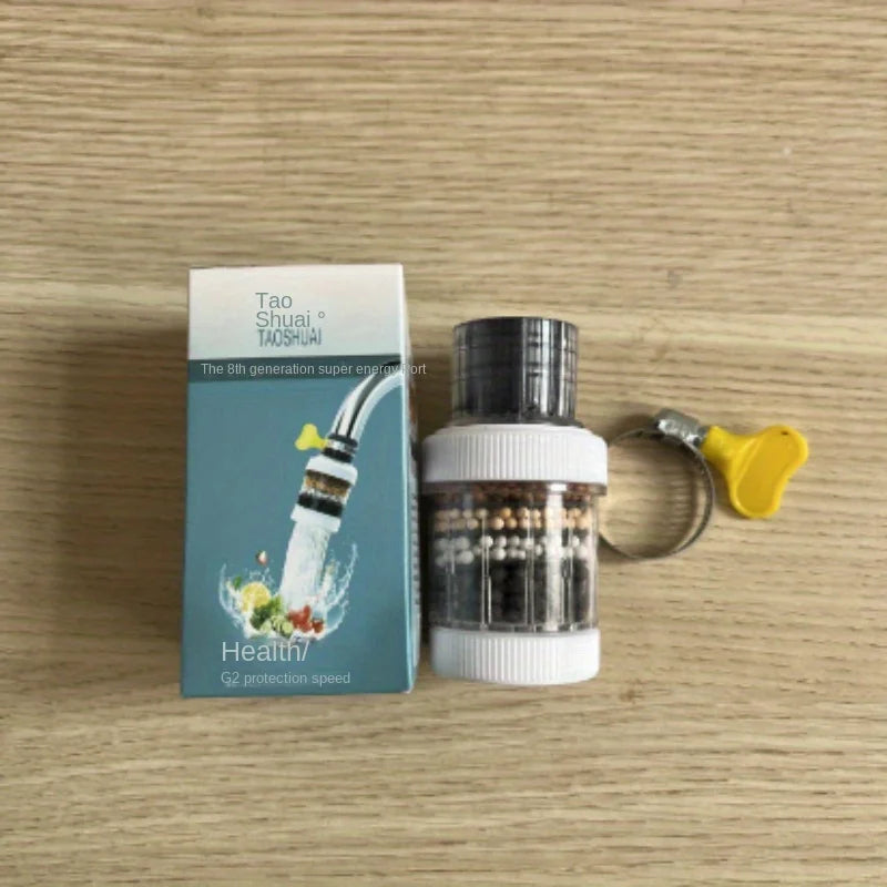 Faucet Filter Kitchen Household Water Purification Tool Six-layer Splash Proof Universal Shower Extension Filter