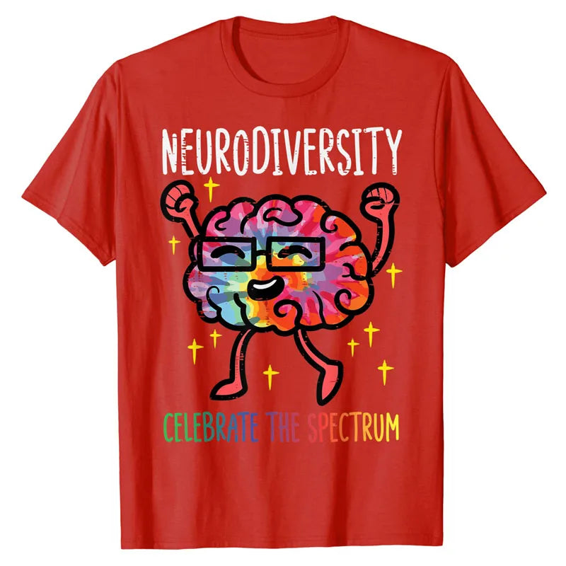 Neurodiversity Brain Autism Awareness ASD ADHD Men Women Kid T-Shirt Cute Graphic Tee Y2k Top Lovely Gifts Short Sleeve Outfits