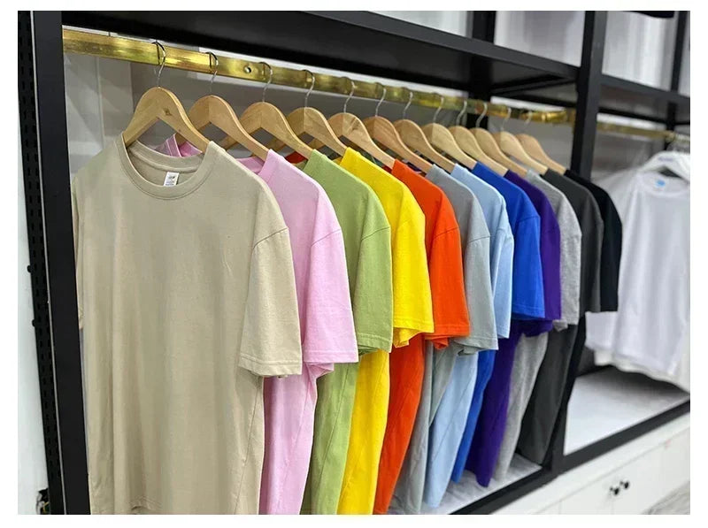 Focus Letter Minimalist Style 100% Cotton T-Shirt, Lightweight Round Neck Short Sleeve Tee, Perfect for Men & Women