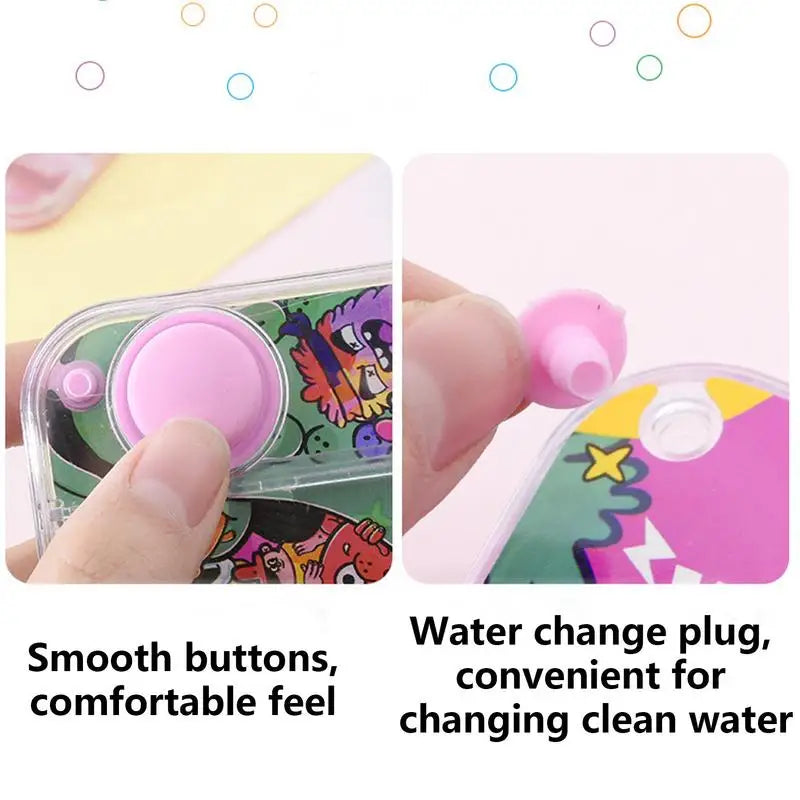 Water Ring Game For Kids Aqua Loop Toss Toys Retro Challenging Handheld Toys Children Console Ring Squeeze Puzzle Machine Toys