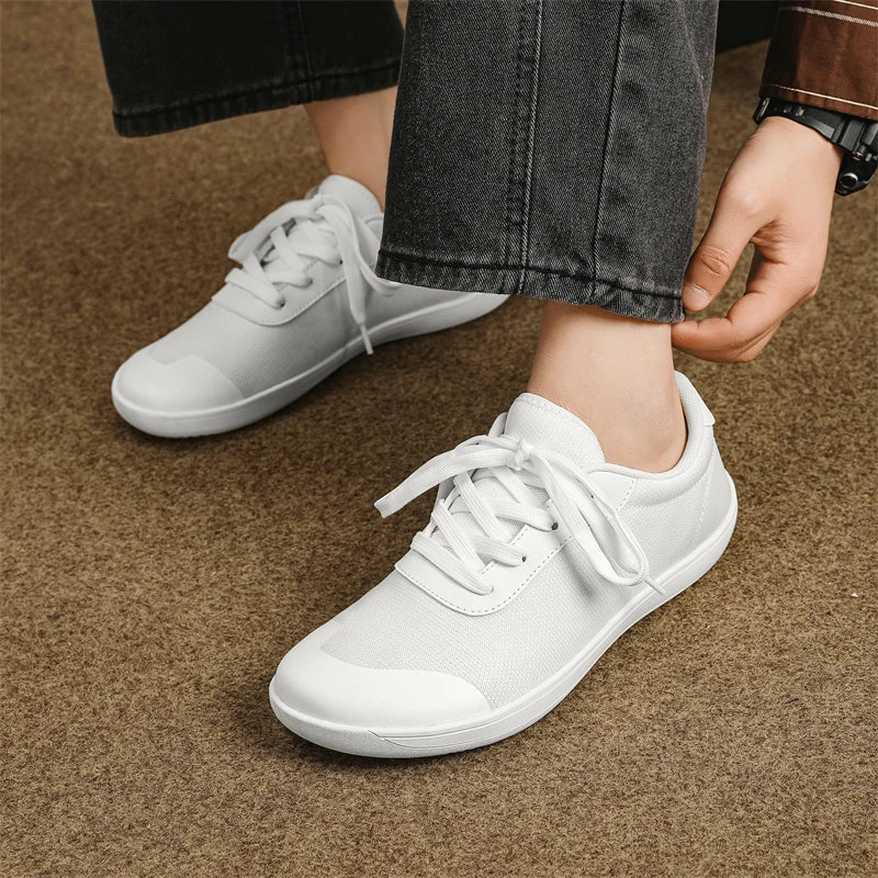 Wide Toe Men's Shoes Women's Wide and Minimalist Barefoot Sports Shoes Rubber Outsole with Loose Sole | Best Relaxing Large Size