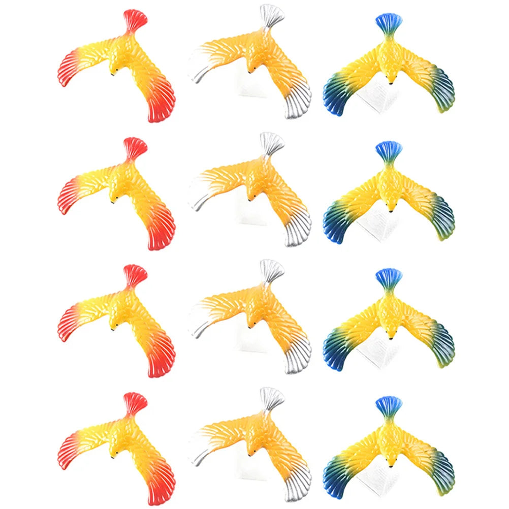 12 Pcs Balance Eagle Toy Balancing Bird Gravity Educational Kids Finger Balance Toys Party Favors School Rewards Birthday Gifts