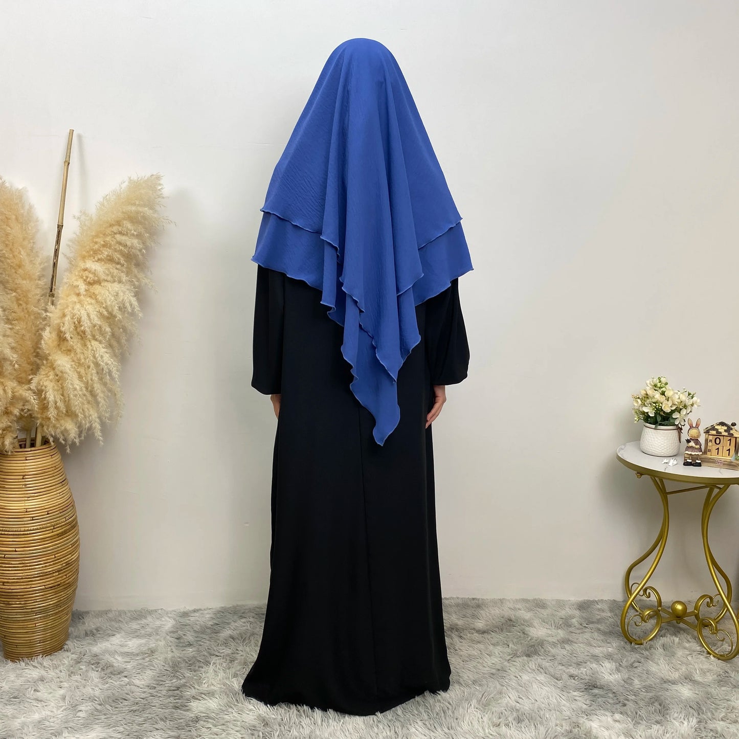 Islamic Clothing Women Muslim Plain Long Khimar Hijab Scarf Headcover Eid Prayer Garment Headdress Dubai Saudi Turkey Indonesia