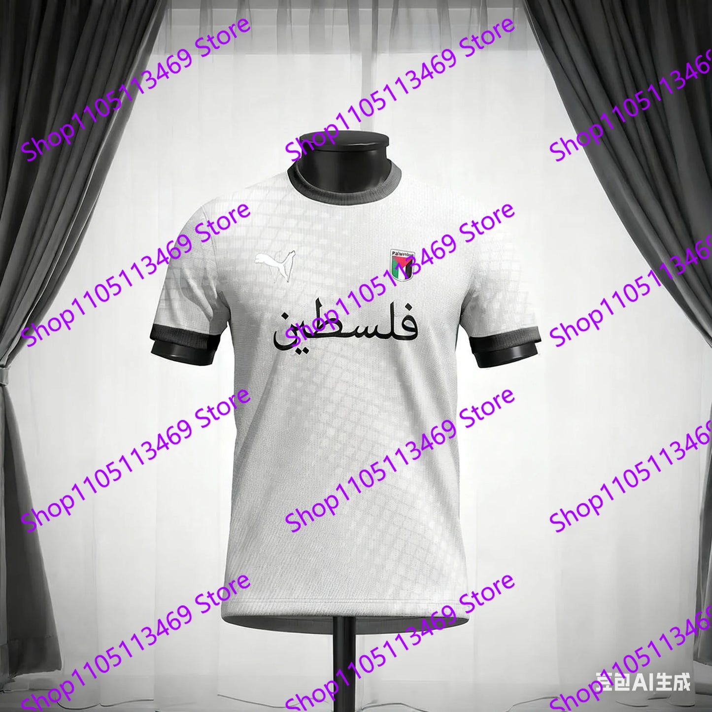 Palestine Football Jersey T Shirts Summer Sports Short Sleeve Flag 3d Print Tee Summer Men'S Kid'S Outdoor Fitness Training Top