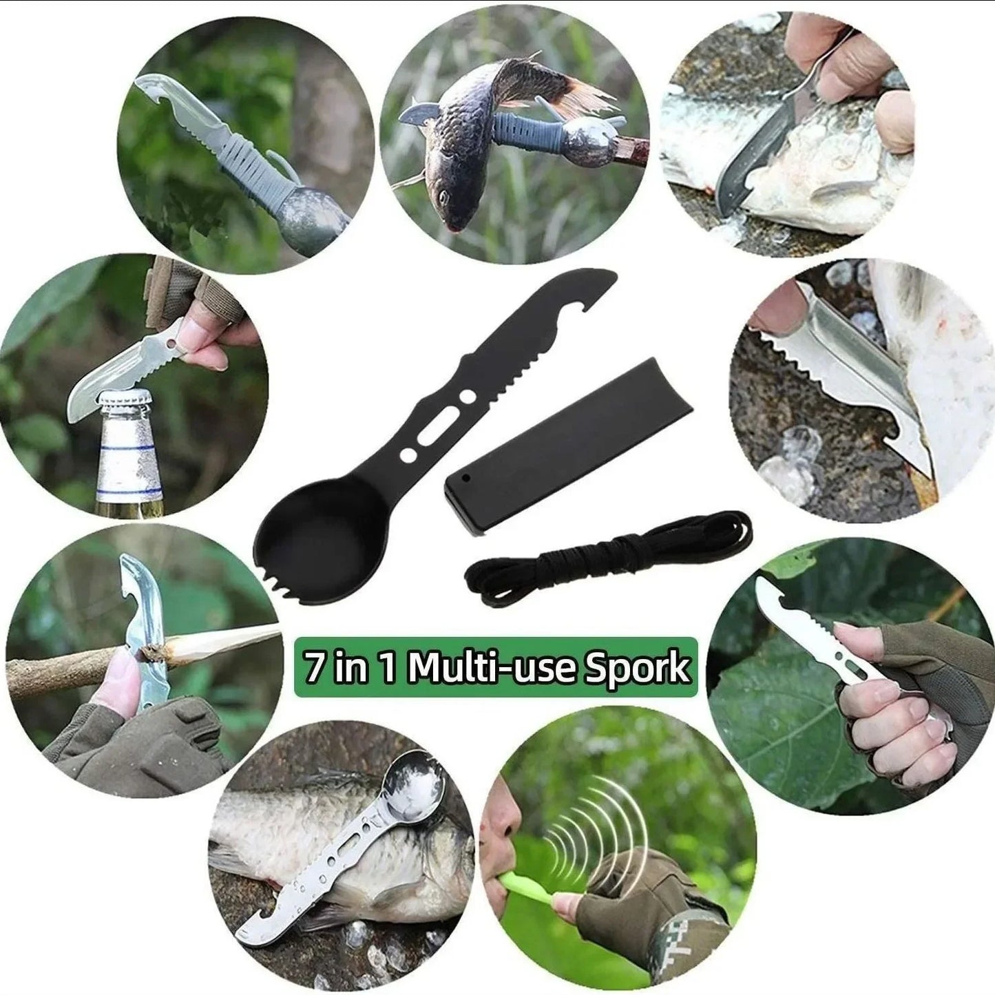 Survival Kit military Camping Multifunction Defense Equipment First Aid SOS for Wilderness Adventure With knife Thermal Blanket