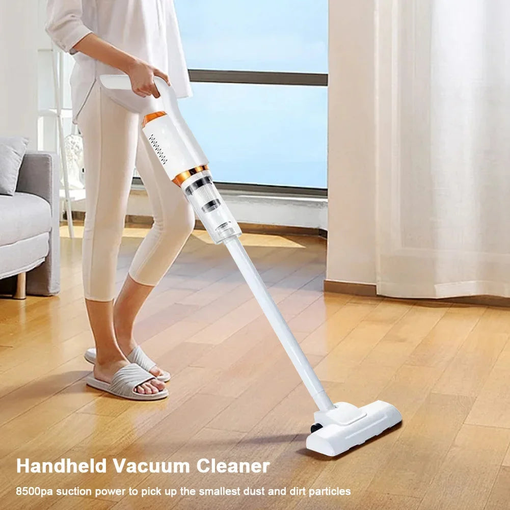 Cordless Portable Cleaning Robot 2000mAh Handheld Water Sweeper USB Rechargeable Strong Suction 2 in 1 120W for Home and Car Use