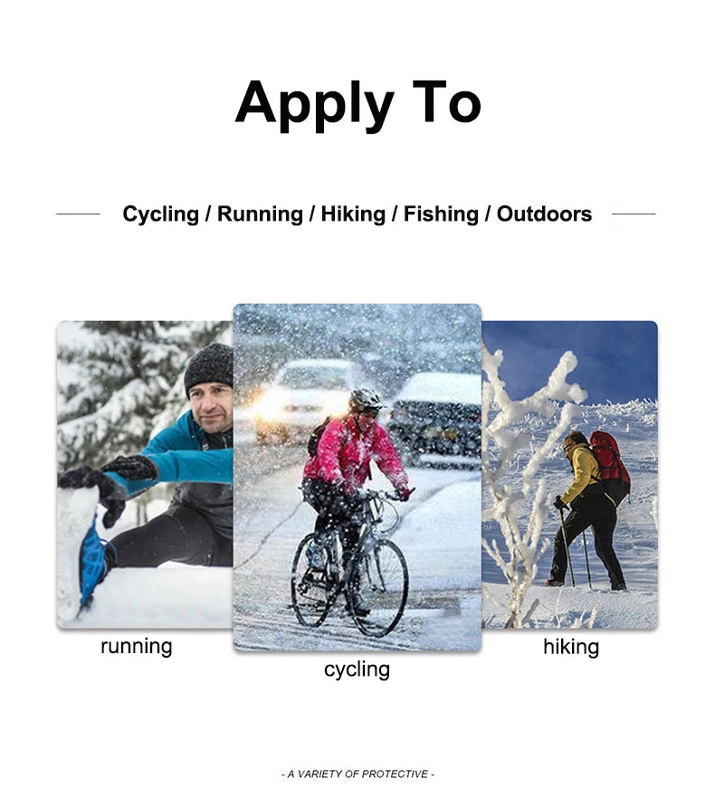 Winter Warm Touch Screen Gloves Outdoor Windproof Cold-proof Gloves Men Cycling Fishing Ski Gloves