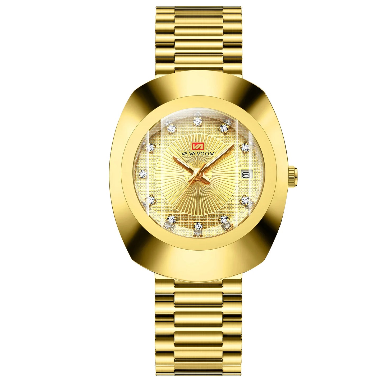 Gold Men Wrist Watches For Male Clock 2025 Top Brand Luxury Golden Fashion Men Quartz Watches Waterproof Wristwatches Dropship