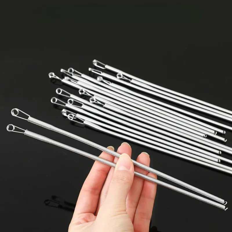 5/10/20PC Spring Drawstring Threader Clip Pants Hoodies Elastic Band Lace Cord Flexible Drawstring Thread DIY Sewing Accessories