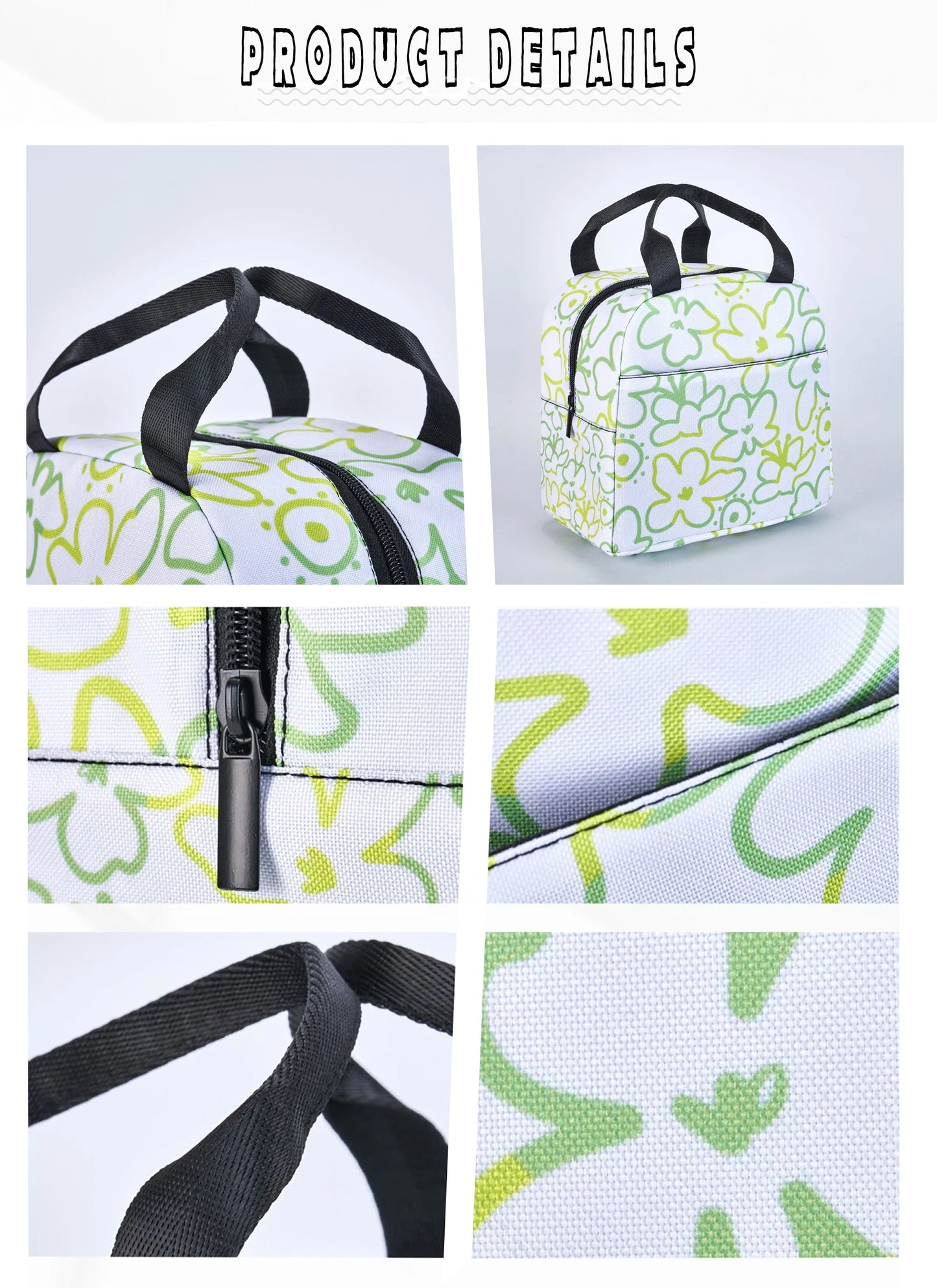 Palestine Flag Insulated Lunch Bags Cooler Bag Lunch Container Large Tote Lunch Box Food Handbags Work Travel