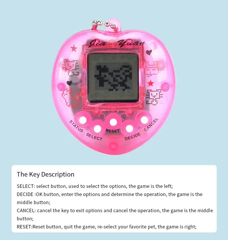 Tamagotchi 1Pcs Children's electronic Pet 168 Pets In 1 Virtual Cyber kid Digital Pet Toy Pixel Funny Gift Play Toy keychain BTJ