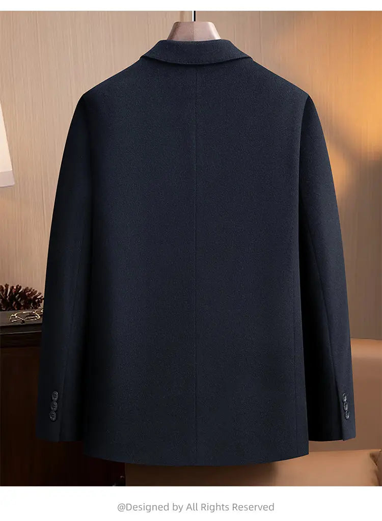 High-end, fashionable and stylish 96% wool" Casual and trendy thick wool suit with down detachable inner liner (90% down)
