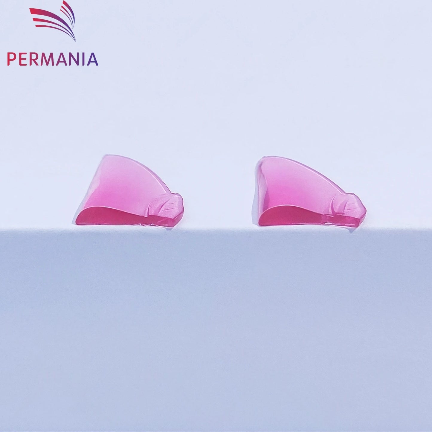 PERMANIA 2 Pairs C Curl Silicone Eyelash Perm Pads Sticky Lashes Rod Shield Lifting 3D Eyelash Curler Accessories Makeup Tool