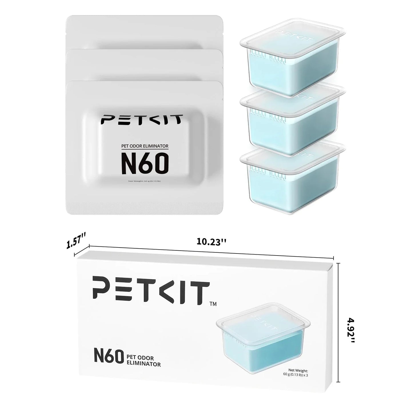 PETKIT N60 Pet Odor Control for Purobot Ultra and Purobot Max Pro Self-Cleaning Cat Litter Box Long-Lasting Effective Litter Box